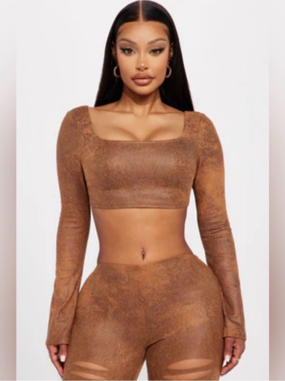 Fashion Nova Mon Amour crop top Size Medium